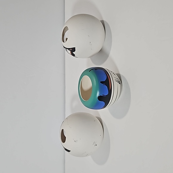 Southwestern Trio Handmade Pottery Mini Vases - Picture 5 of 6